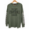 フラットサーティーン FLAT THIRTEEN ロゴプリント 袖プリント クルーネックTシャツ 長袖 メンズ JPN:M