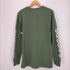 フラットサーティーン FLAT THIRTEEN ロゴプリント 袖プリント クルーネックTシャツ 長袖 メンズ JPN:M