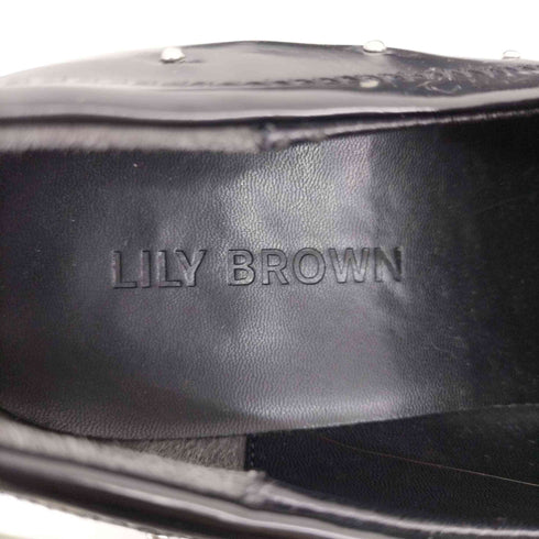 リリーブラウン Lily Brown スタッズコインローファー レディース M