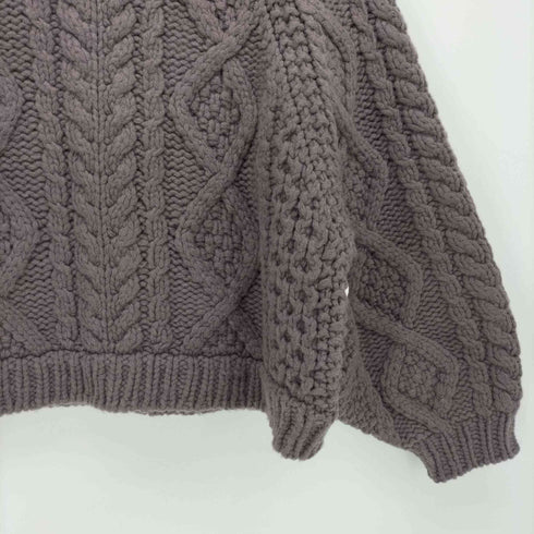 スナイデル snidel 21AW ハンドクラフトケーブルニット レディース ONE SIZE