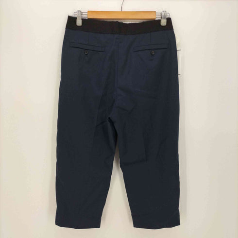 ザシークレットクローゼット THE SECRETCLOSET センタープレス サイドジップ テーパード クロップド スラックス パンツ レディース JPN:1