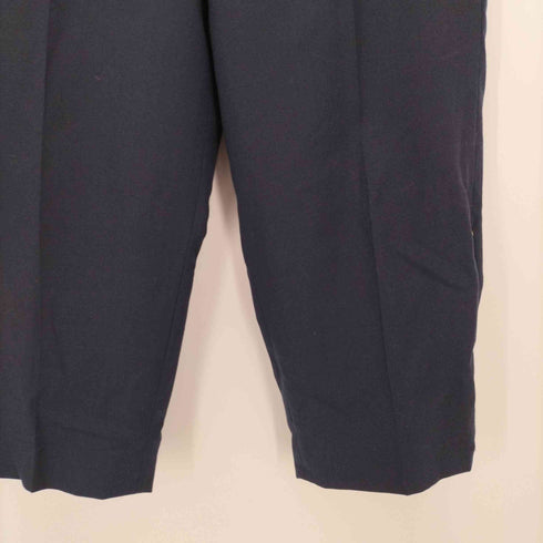 ザシークレットクローゼット THE SECRETCLOSET センタープレス サイドジップ テーパード クロップド スラックス パンツ レディース JPN:1