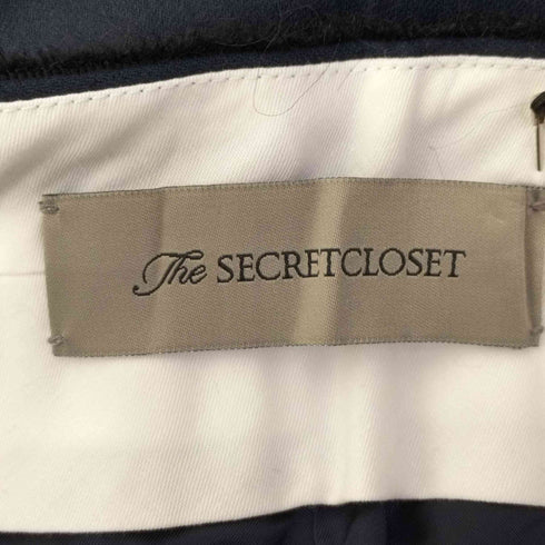 ザシークレットクローゼット THE SECRETCLOSET センタープレス サイドジップ テーパード クロップド スラックス パンツ レディース JPN:1