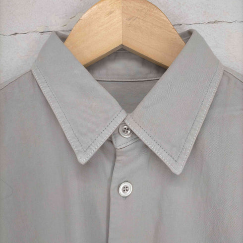 デミルクスビームス Demi-Luxe BEAMS 21AW 長袖シャツ 胸ポケット メタルボタン 36 グレージュ レディース JPN:36
