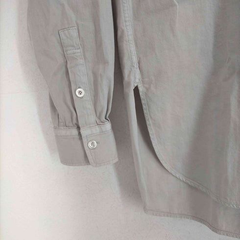 デミルクスビームス Demi-Luxe BEAMS 21AW 長袖シャツ 胸ポケット メタルボタン 36 グレージュ レディース JPN:36