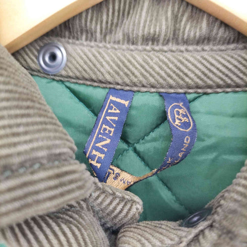 ラベンハム LAVENHAM フード着脱 コーデュロイ切替 ダイヤキルティングコート レディース 36