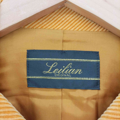 レリアン Leilian ermanegildo zegna カシミヤ混 コーデュロイ ジャケット レディース 13+