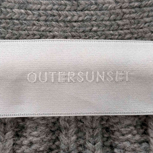 セオリー theory アウターサンセット outersunset 斜めボタンカーディガン ニット レディース FREE