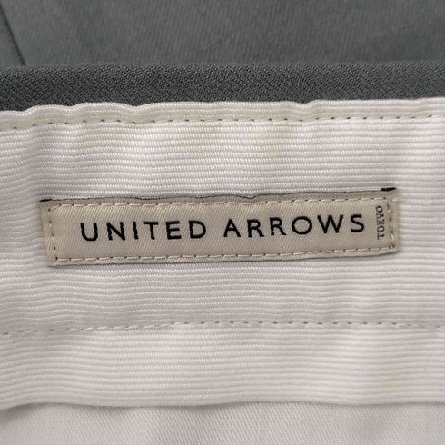 ユナイテッドアローズ UNITED ARROWS T/Rギャバワイドテーパードパンツ ジップフライ タック レディース JPN:M
