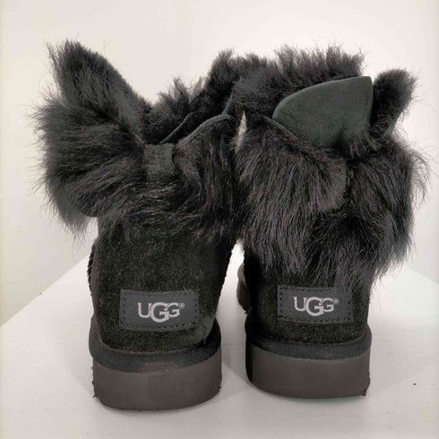 アグ UGG FLUFF BOW MINI ムートンブーツ ショート リボン レディース 22.0cm