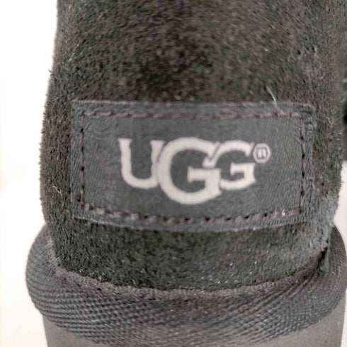 アグ UGG FLUFF BOW MINI ムートンブーツ ショート リボン レディース 22.0cm