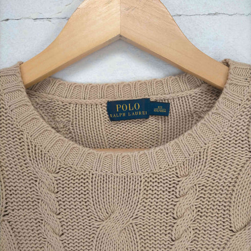 ポロラルフローレン POLO RALPH LAUREN コットン サイドジップ ケーブルニット セーター 長袖 メンズ JPN:XS