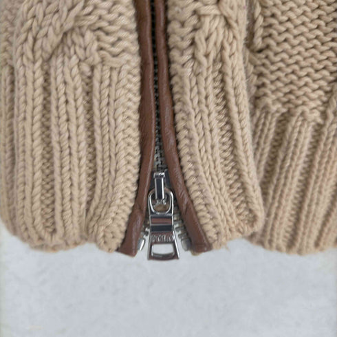 ポロラルフローレン POLO RALPH LAUREN コットン サイドジップ ケーブルニット セーター 長袖 メンズ JPN:XS