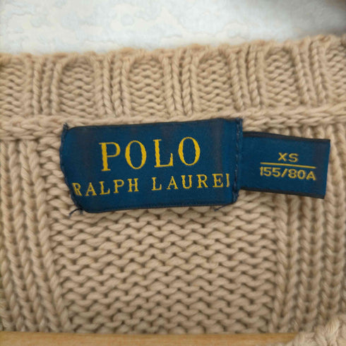 ポロラルフローレン POLO RALPH LAUREN コットン サイドジップ ケーブルニット セーター 長袖 メンズ JPN:XS