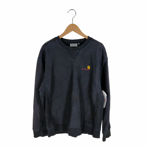 カーハートワークインプログレス Carhartt WIP AMERICAN SCRIPT SWEAT ヘビーオンス 刺しゅうクルーネックスウェット メンズ JPN:L