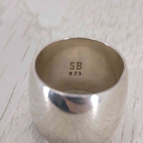 ソフィーブハイ SOPHIE BUHAI 925刻印 Wide Cigar Band Ring レディース 14号