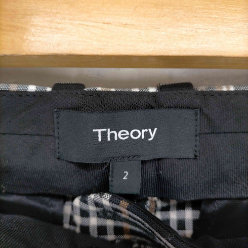 セオリー theory 20AW Becket Portland Demitria パンツ フレア チェック レディース JPN:2