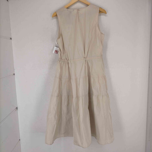 タラジャーモン TARA JARMON ノースリーブワンピース ミモレ丈 ロング レディース JPN:44