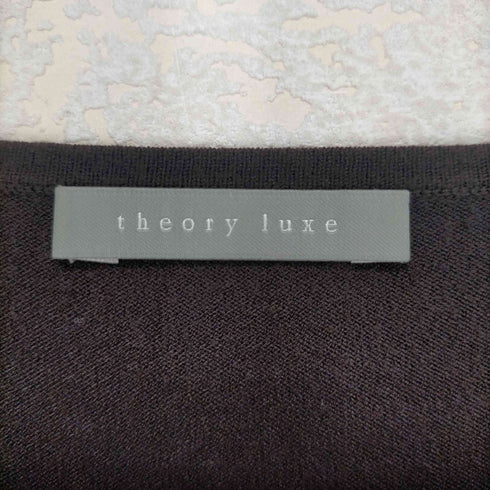 セオリーリュクス theory luxe 20AW SNOW AINA 薄手ニット カットソー Vネック 半袖 ドルマンスリーブ プルオーバー レディース JPN:38