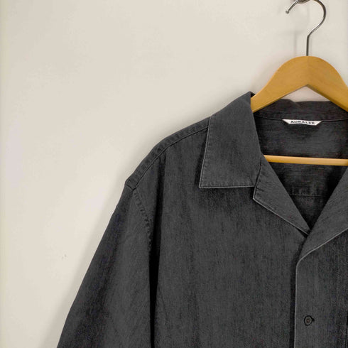 オーラリー AURALEE 24SS SELVEDGE SUPER LIGHT DENIM HALF SLEEVED SHIRT メンズ JPN:5