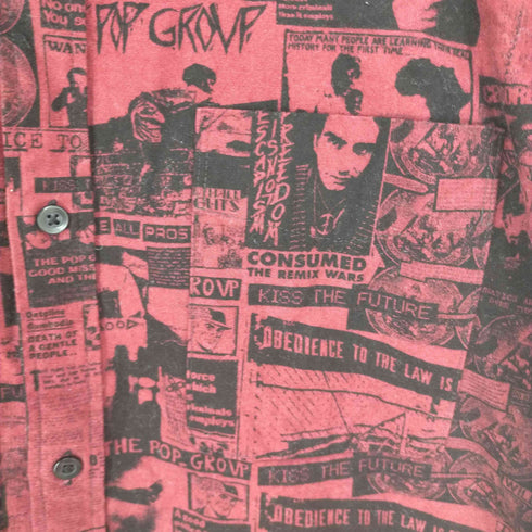 ヒステリックグラマー HYSTERIC GLAMOUR we are all prostitutes 総柄シャツ メンズ JPN:M