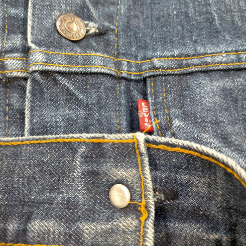 リーバイス Levis 70s MADE IN USA 71205-0217 4th デニムトラッカージャケット ボタン裏52 赤タブスモールe メンズ 46