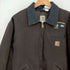 カーハート Carhartt 企業刺繍 裏地チェックブランケット デトロイトジャケット デッドストック メンズ import:XL