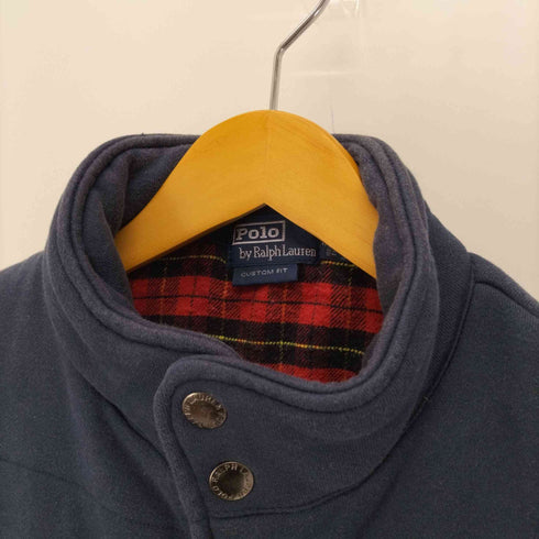 ポロバイラルフローレン Polo by RALPH LAUREN 90S-00S CUSTOM FIT 裏地チェック ポニー刺繍 コットン ベスト メンズ import:S