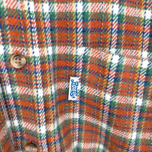 ペプシコーラ PEPSI COLA マルチチェック L/S ネルシャツ メンズ JPN:M