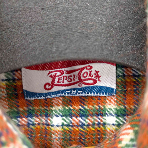ペプシコーラ PEPSI COLA マルチチェック L/S ネルシャツ メンズ JPN:M