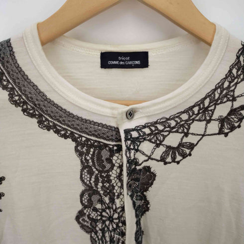 トリココムデギャルソン tricot COMME des GARCONS 総柄プリントカーディガン レディース