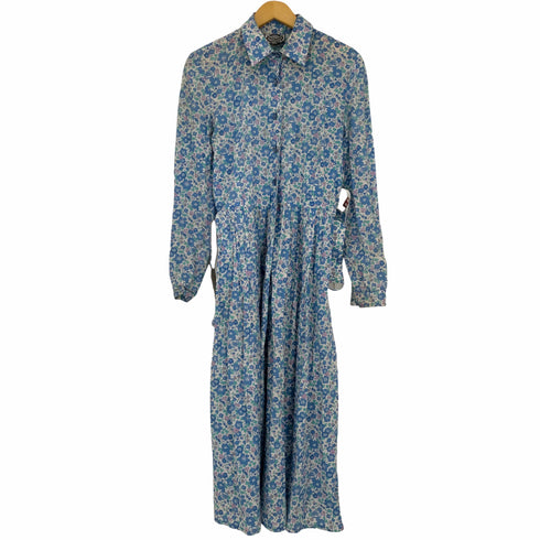 MARION DONALDSON 70s ベルテッド花柄 シャツワンピース レディース