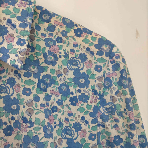 MARION DONALDSON 70s ベルテッド花柄 シャツワンピース レディース