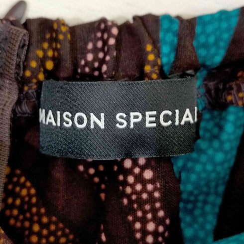 メゾンスペシャル MAISON SPECIAL アフリカンバティックプリントトップス レディース FREE