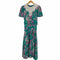 Lisa II 花柄 レースカラーバックフロントワンピース レディース