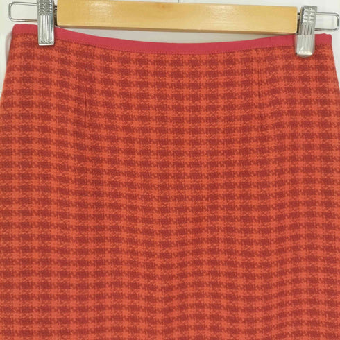 トリーバーチ TORY BURCH グレンチェック レーヨンウール タイトスカート レディース 0