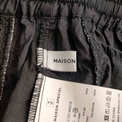 メゾンスペシャル MAISON SPECIAL 23SS Track Pants - BLK レディース JPN:38