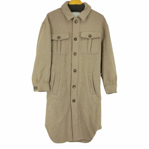 ONE&OTHER ロングシャツジャケット アウター ステンカラー ウール混 メンズ JPN:S