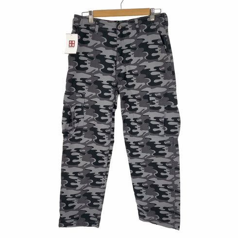 ステューシー Stussy 90S 紺タグ リップストップ ブラック ウッドランドカモ BDU カーゴ パンツ メンズ 32