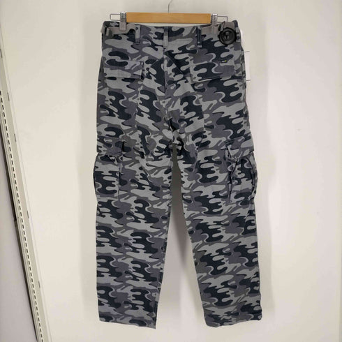 ステューシー Stussy 90S 紺タグ リップストップ ブラック ウッドランドカモ BDU カーゴ パンツ メンズ 32