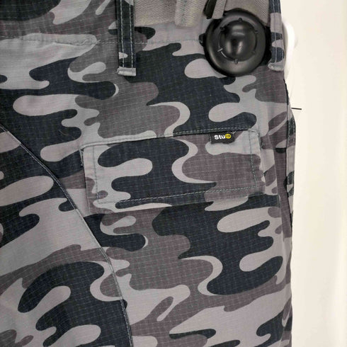 ステューシー Stussy 90S 紺タグ リップストップ ブラック ウッドランドカモ BDU カーゴ パンツ メンズ 32