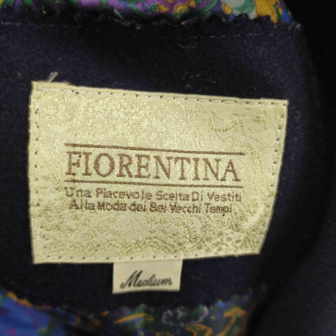 FIORENTINA セットアップ ダブルボタンウールテーラードジャケット ウールスラックスパンツ 裏地総柄 花 フラワー レディース JPN:M