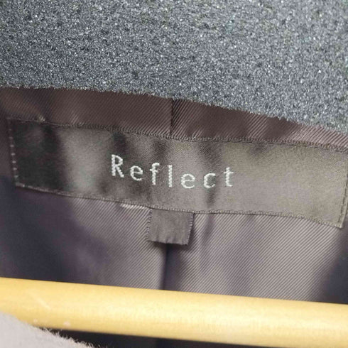 リフレクト Reflect アンゴラ混スタンドカラーミドルコート アウター 比翼ボタン レディース ONE SIZE