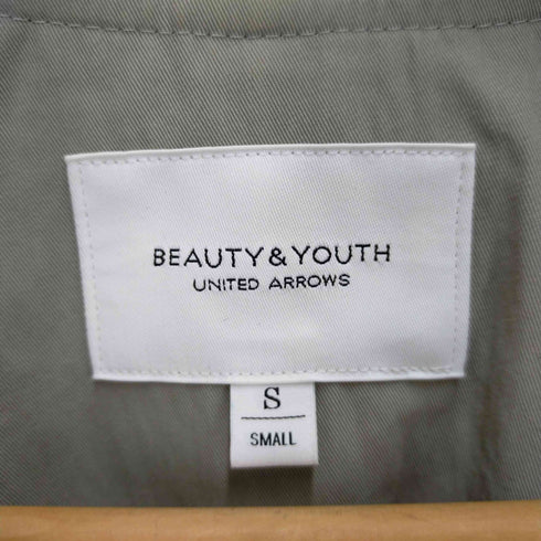 ビューティーアンドユースユナイテッドアローズ BEAUTY & YOUTH UNITED ARROWS ツイルノーカラーベルトロングコート レディース import:S