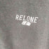 リロン RELONE理論 背面プリントハーフジップスウェットプルオーバー 偽物本物混沌世界 メンズ XL