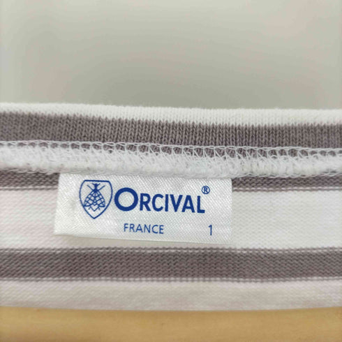 オーチバル ORCIVAL Vネック ボーダー バスクシャツ レディース JPN:1