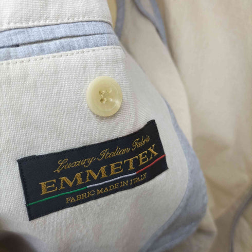 パパス papas EMMETEX 2B コットン ナイロン テーラードジャケット メンズ