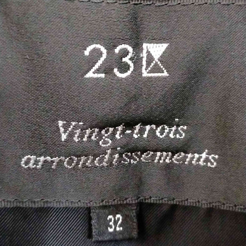 ニジュウサンク 23区 vingt-trois アンゴラ混 ウールピーコート レディース 32