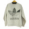 アディダス adidas 90s トレフォイルプリント 霜降り クルーネックスウェット メンズ JPN:L