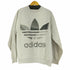アディダス adidas 90s トレフォイルプリント 霜降り クルーネックスウェット メンズ JPN:L